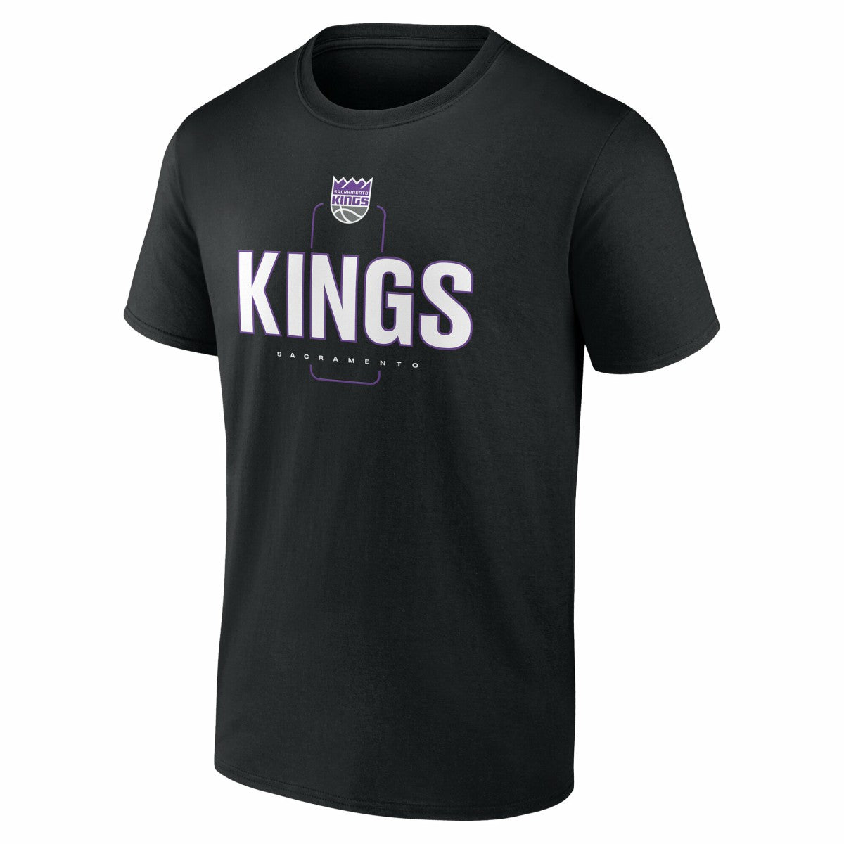Black Sacramento Kings Center Court Name & Number Custom T-Shirt | NBA