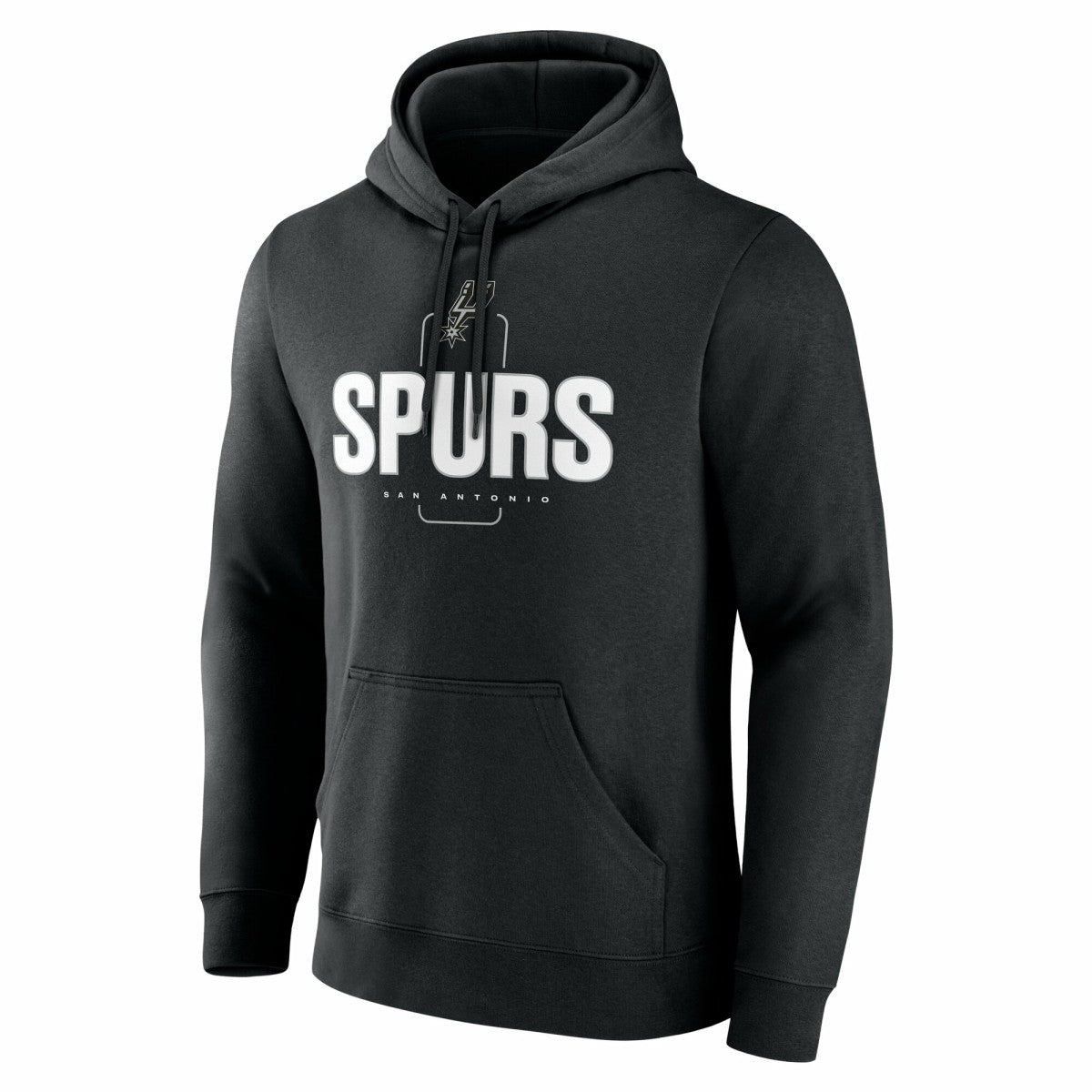 Black San Antonio Spurs Center Court Name & Number Custom Hoodie | NBA