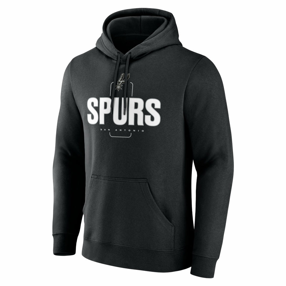 Black San Antonio Spurs Center Court Name & Number Custom Hoodie | NBA