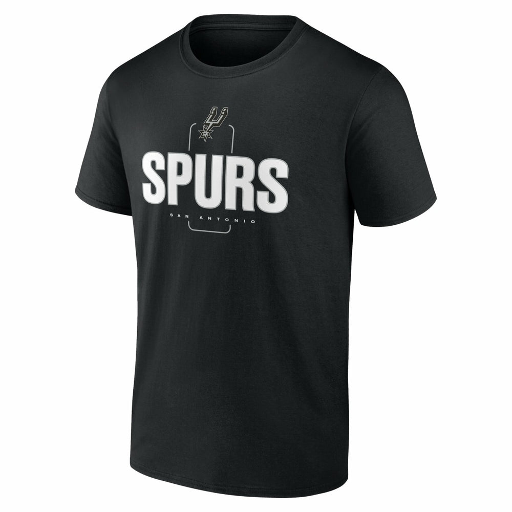 Black San Antonio Spurs Center Court Name & Number Custom T-Shirt | NBA
