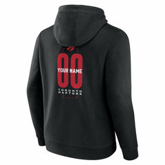 Black Toronto Raptors Center Court Name & Number Custom Hoodie | NBA