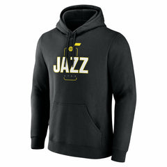 Black Utah Jazz Center Court Name & Number Custom Hoodie | NBA