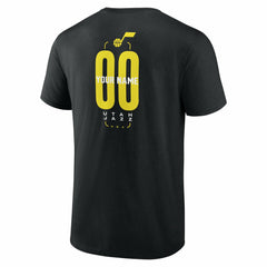 Black Utah Jazz Center Court Name & Number Custom T-Shirt | NBA