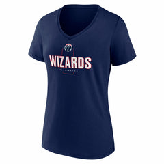 Navy Washington Wizards Women's Center Court Name & Number Custom V-Neck T-Shirt | NBA