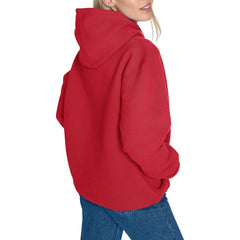 Red Atlanta Hawks Starter Women's Arch Stripe Fleece Hoodie | NBA