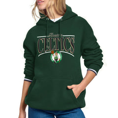 Kelly Green Boston Celtics Starter Women's Arch Stripe Fleece Hoodie | NBA