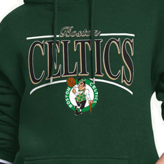 Kelly Green Boston Celtics Starter Women's Arch Stripe Fleece Hoodie | NBA