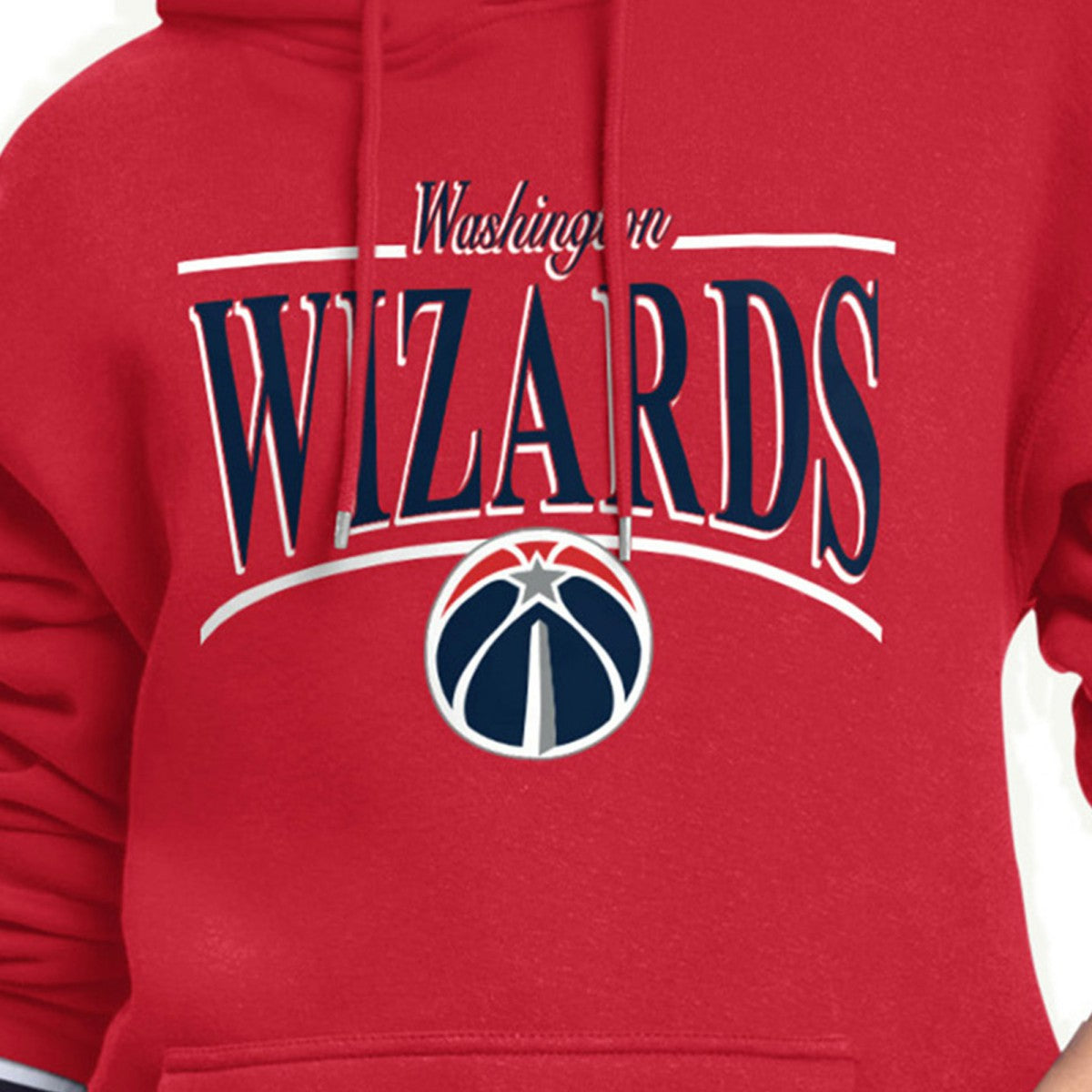 Red Washington Wizards Starter Women's Arch Stripe Fleece Hoodie | NBA