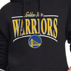 Black Golden State Warriors Starter Women's Arch Stripe Fleece Hoodie sale | NBA