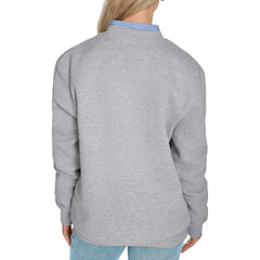Gray Atlanta Hawks Starter Women's Arch Stripe Fleece Crewneck Sweatshirt | NBA