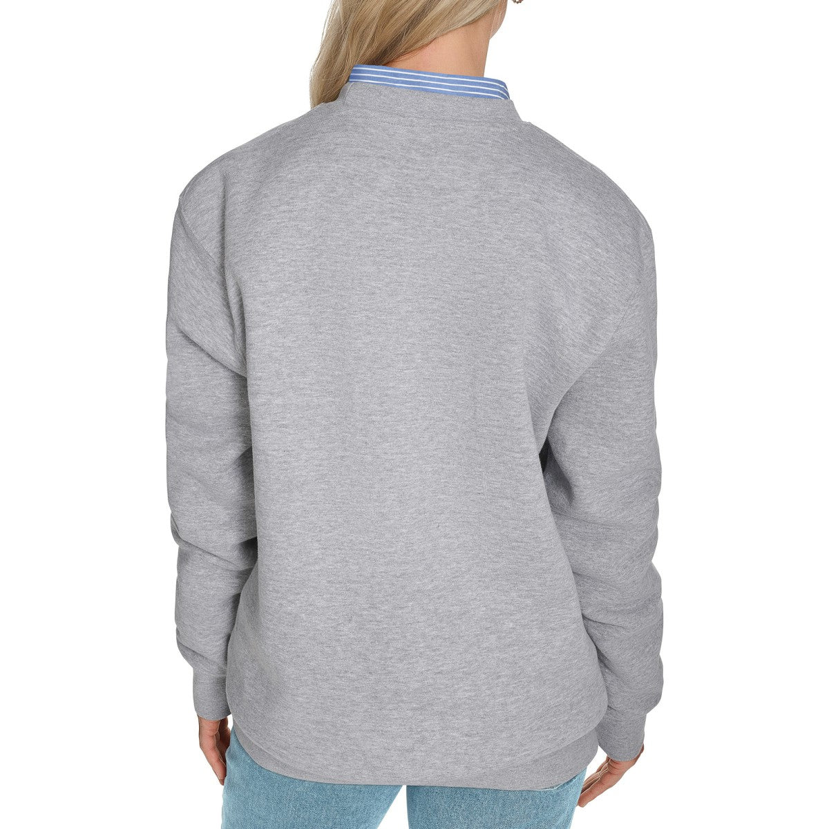 Gray Toronto Raptors Starter Women's Arch Stripe Fleece Crewneck Sweatshirt | NBA