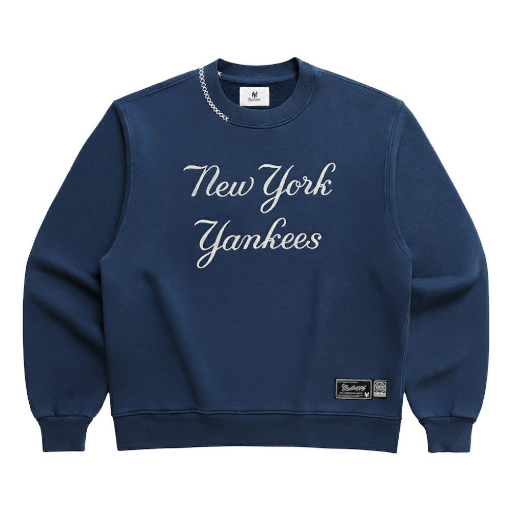 New York Yankees Madhappy Unisex Script Fleece Sweatshirt - MLB Sweatshirts