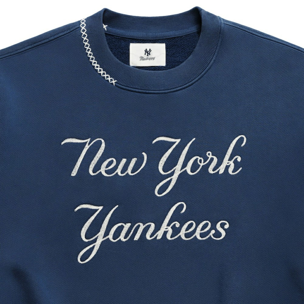 New York Yankees Madhappy Unisex Script Fleece Sweatshirt - MLB Sweatshirts