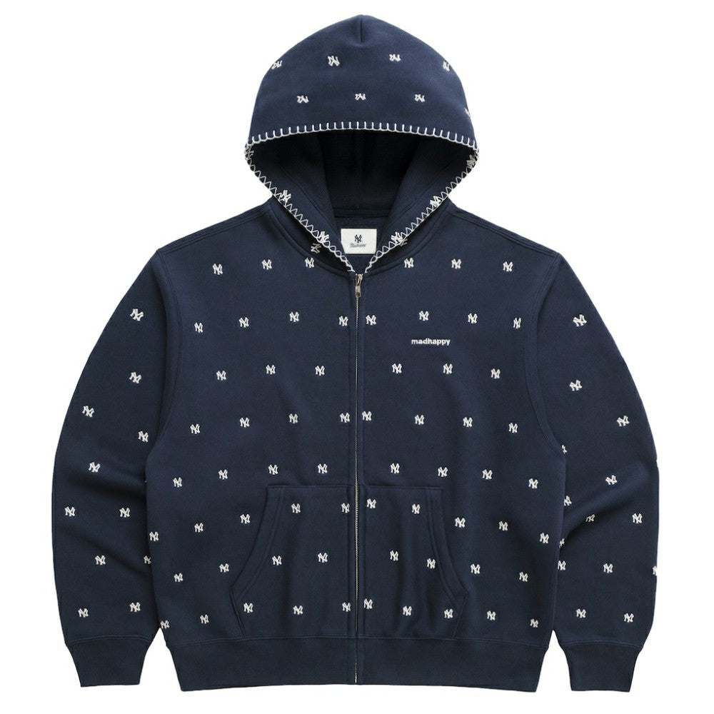 New York Yankees Madhappy Unisex All Over Fleece Full-Zip Hoodie - MLB Hoodies