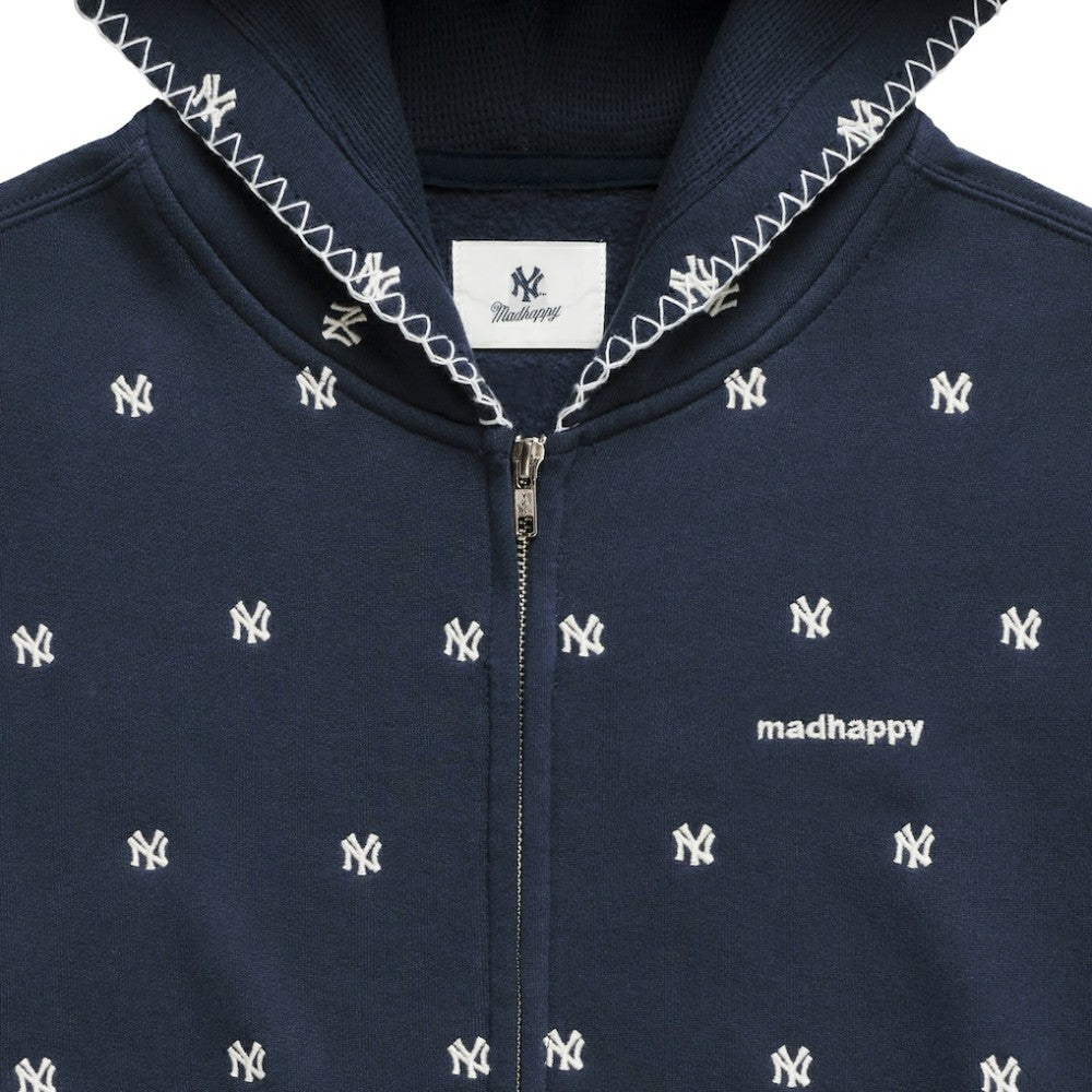 New York Yankees Madhappy Unisex All Over Fleece Full-Zip Hoodie - MLB Hoodies