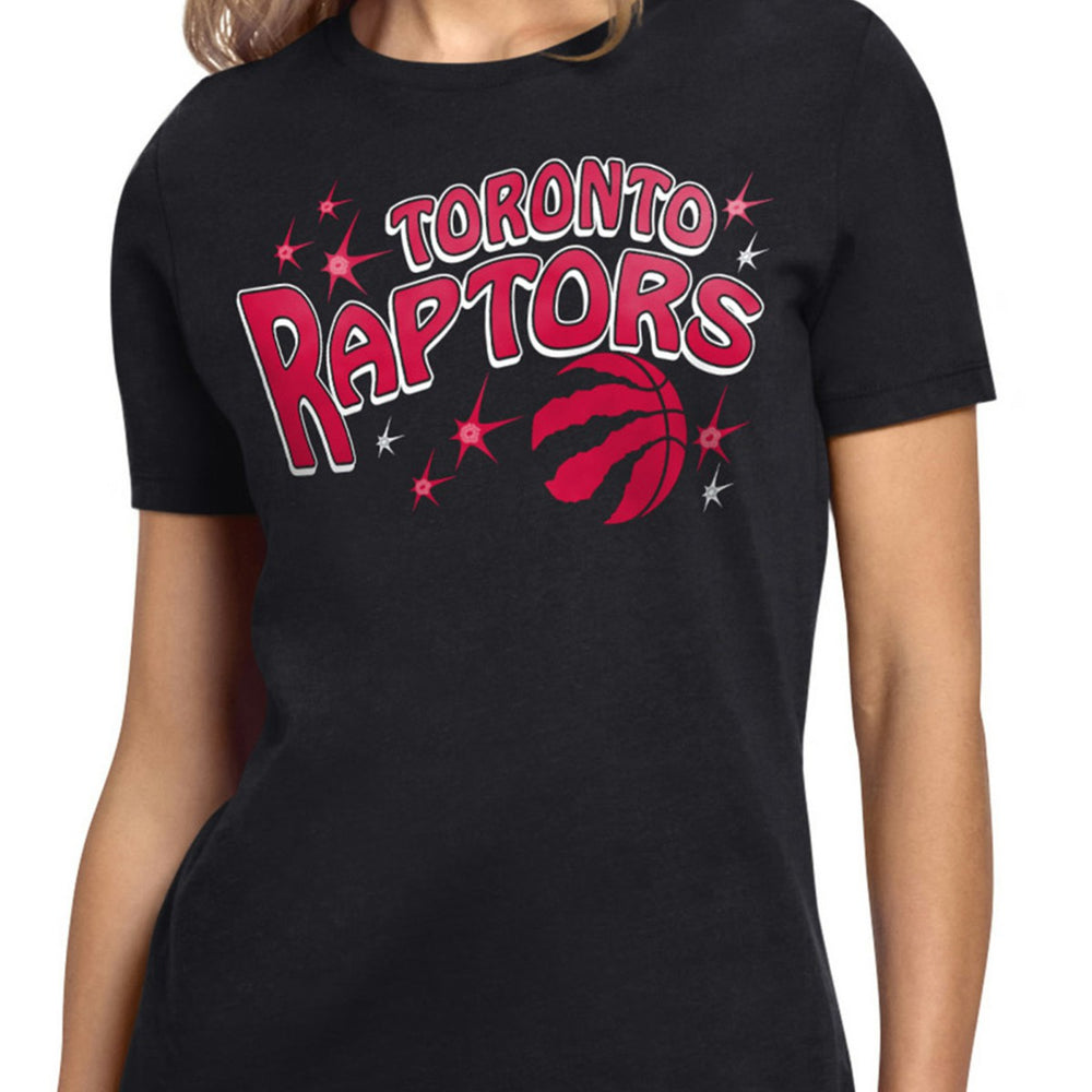 Black Toronto Raptors Starter Women's Fireworks T-Shirt | NBA