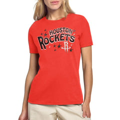 Red Houston Rockets Starter Women's Fireworks T-Shirt | NBA