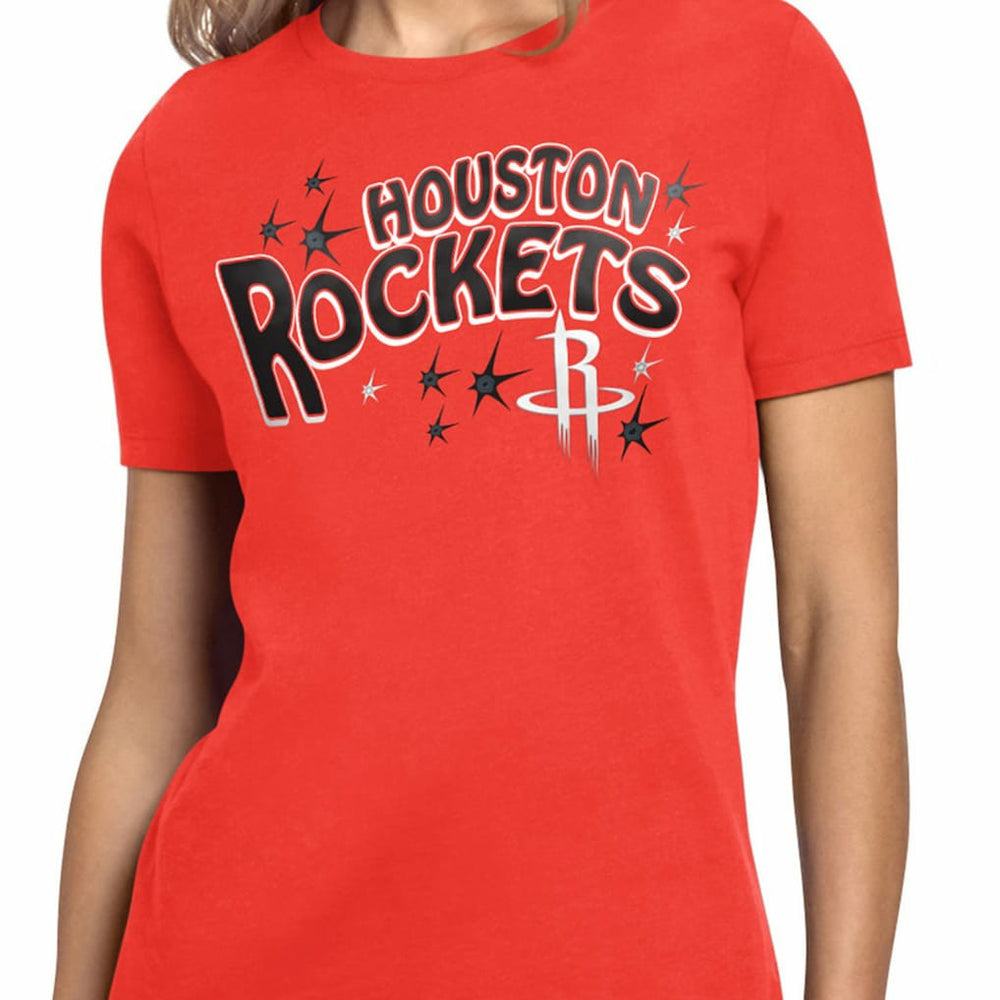 Red Houston Rockets Starter Women's Fireworks T-Shirt | NBA