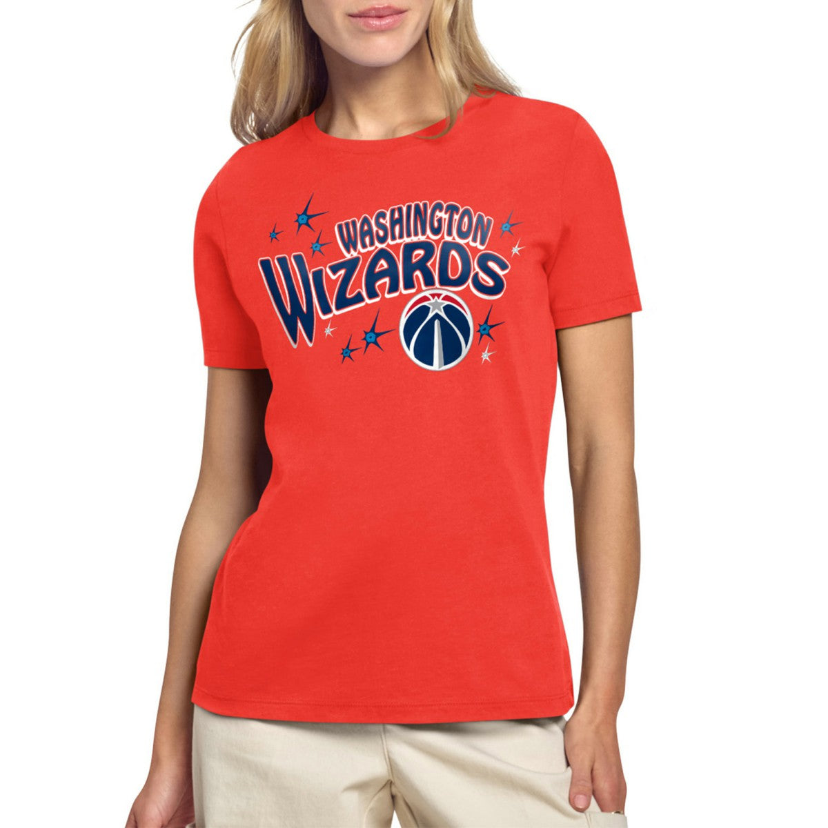 Red Washington Wizards Starter Women's Fireworks T-Shirt | NBA