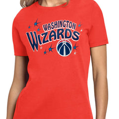 Red Washington Wizards Starter Women's Fireworks T-Shirt | NBA