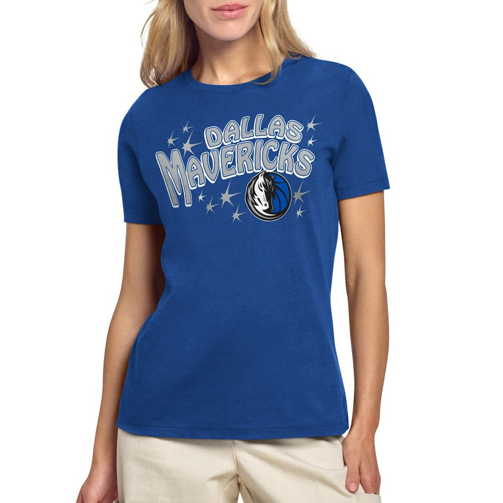Blue Dallas Mavericks Starter Women's Fireworks T-Shirt sale | NBA