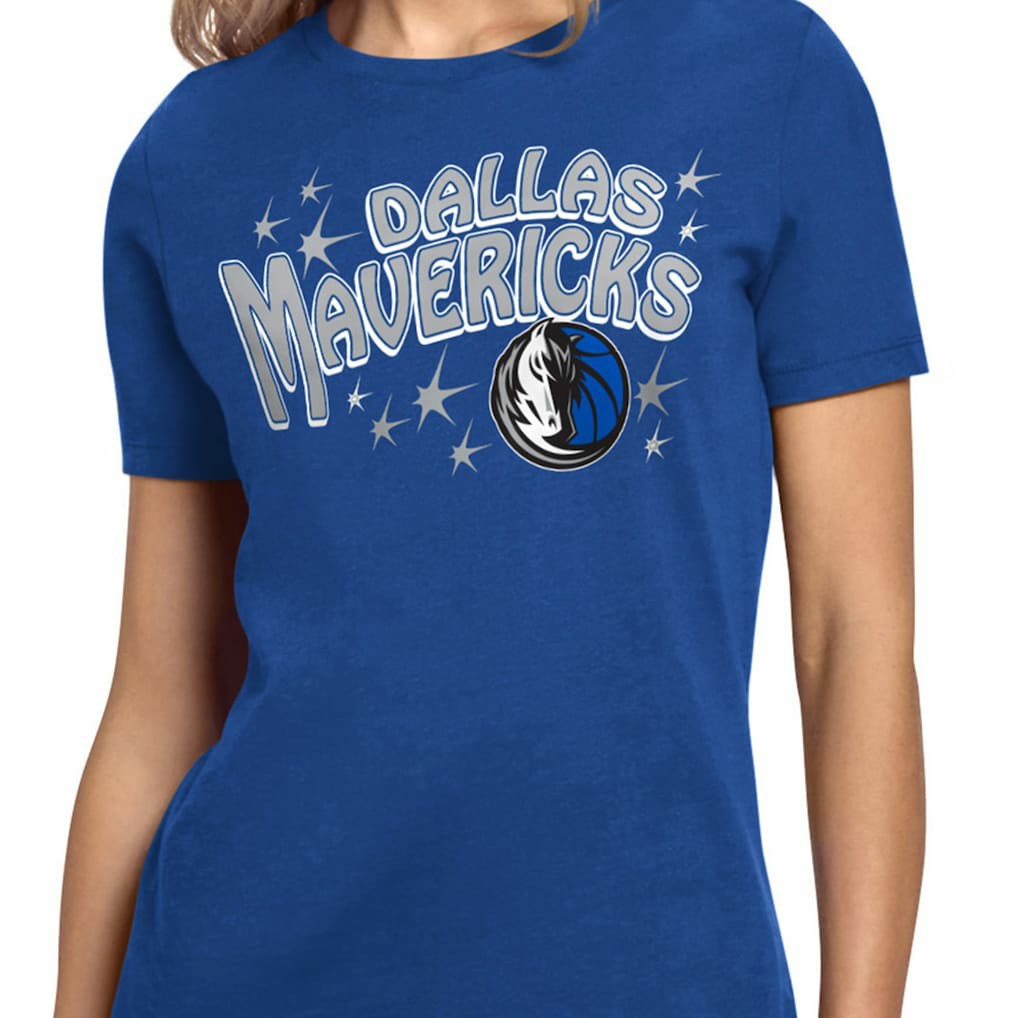 Blue Dallas Mavericks Starter Women's Fireworks T-Shirt sale | NBA