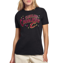 Black Cleveland Cavaliers Starter Women's Fireworks T-Shirt sale | NBA