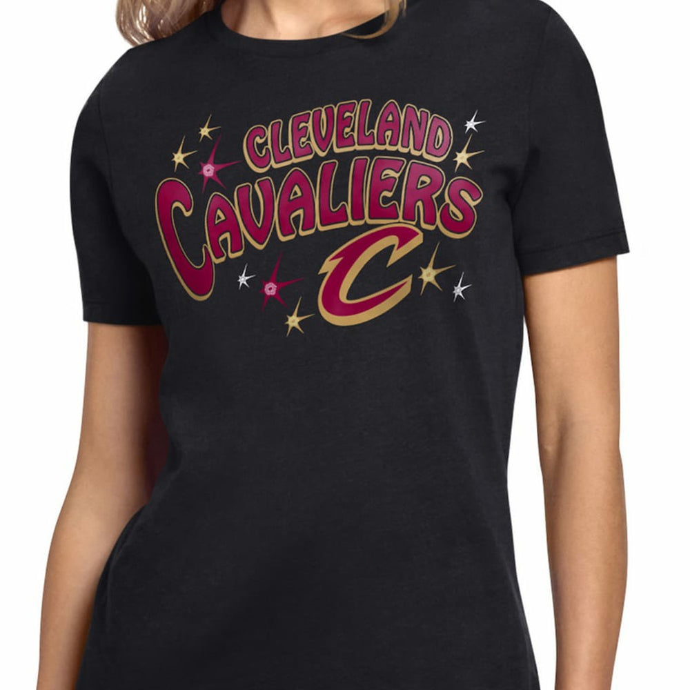 Black Cleveland Cavaliers Starter Women's Fireworks T-Shirt sale | NBA
