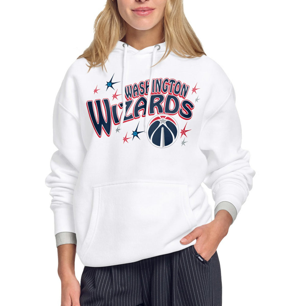 White Washington Wizards Starter Women's Fireworks Fleece Hoodie | NBA
