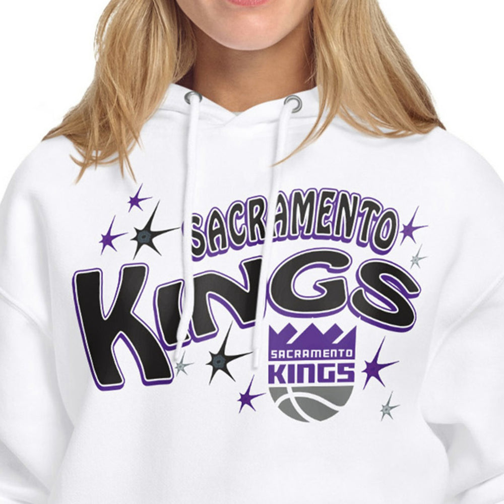 White Sacramento Kings Starter Women's Fireworks Fleece Hoodie | NBA