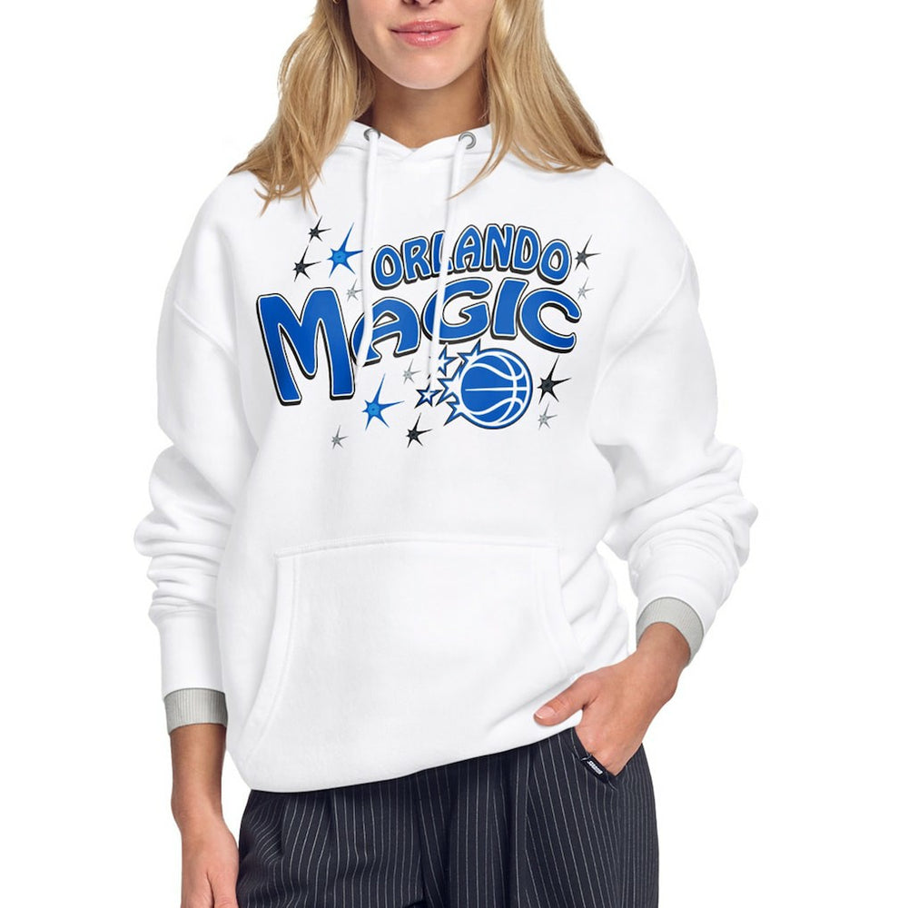 White Orlando Magic Starter Women's Fireworks Fleece Hoodie | NBA