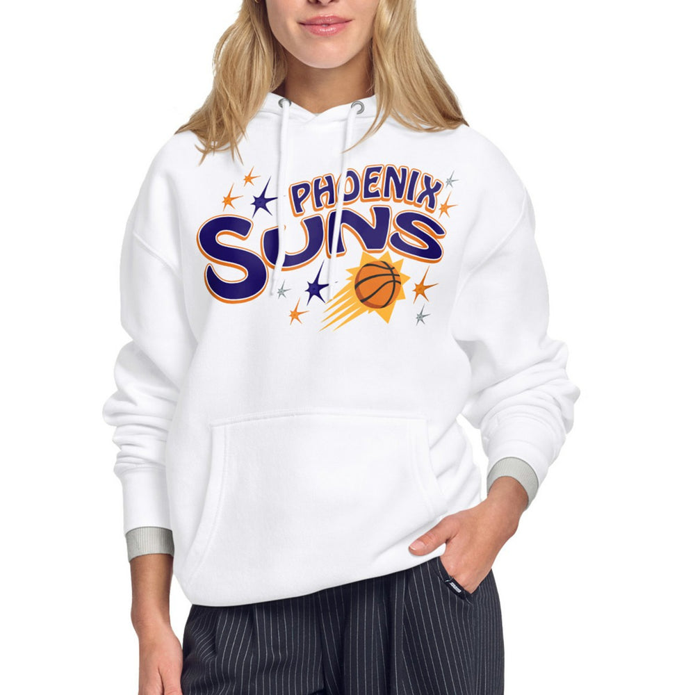 White Phoenix Suns Starter Women's Fireworks Fleece Hoodie | NBA