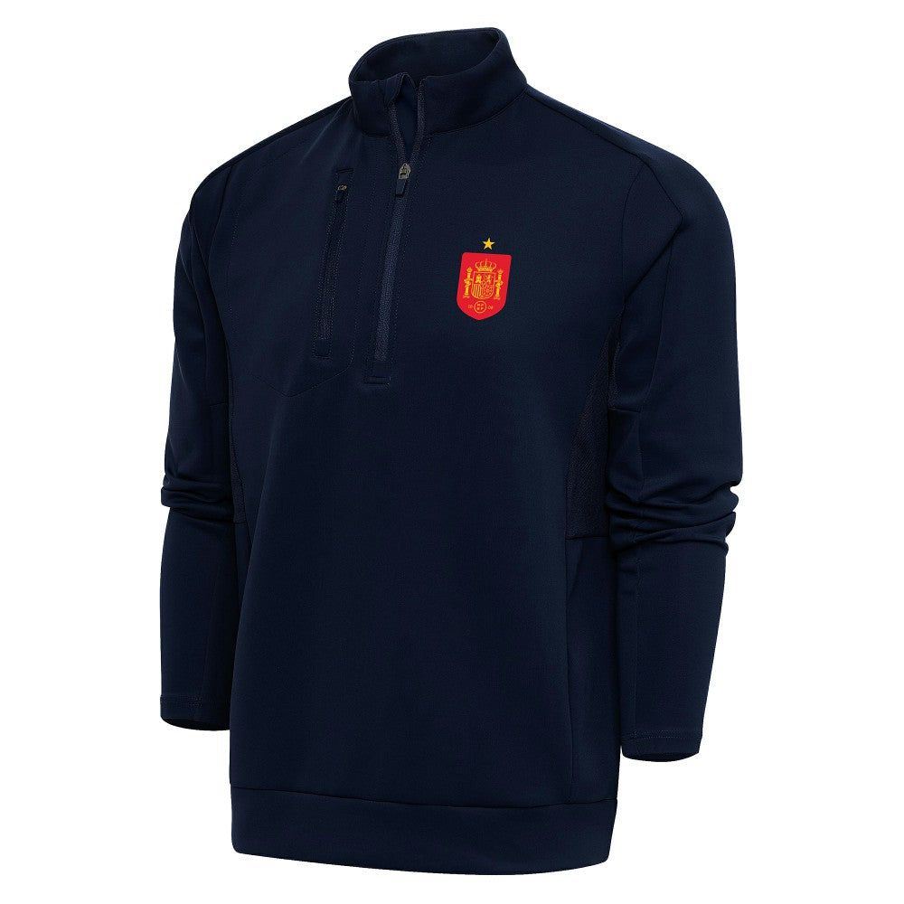 Spain National Team Antigua Genesis Quarter-Zip Pullover