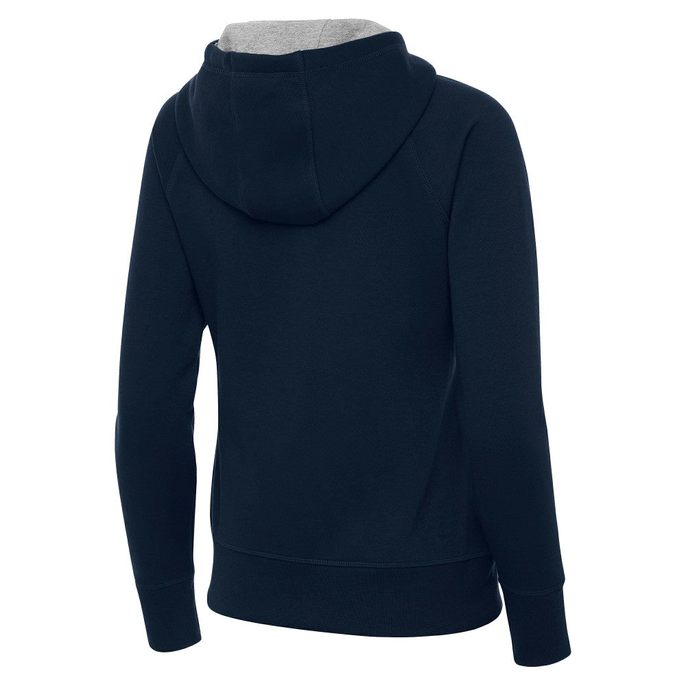 Spain National Team Antigua Women's Takeover Fleece Raglan Full-Zip Hoodie