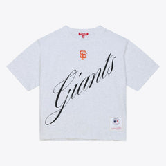 San Francisco Giants Mitchell & Ness Women's Script Cropped Boxy T-Shirt - MLB T-shirts