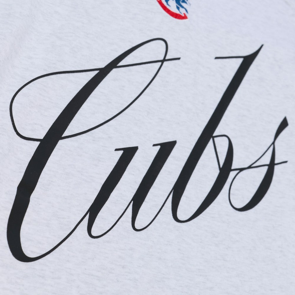 Chicago Cubs Mitchell & Ness Women's Script Cropped Boxy T-Shirt - MLB T-shirts