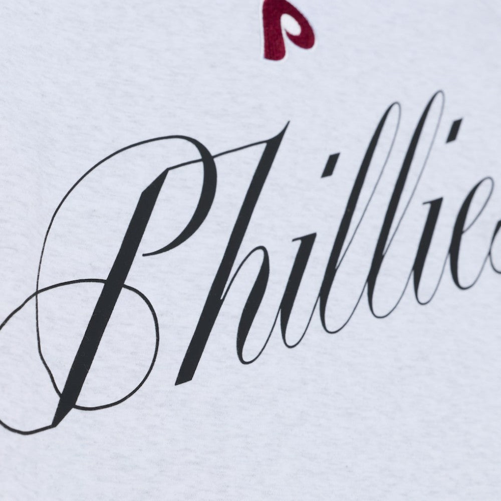 Philadelphia Phillies Mitchell & Ness Women's Script Cropped Boxy T-Shirt - MLB T-shirts