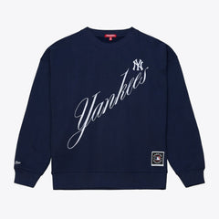 New York Yankees Mitchell & Ness Women's Script Sweatshirt - MLB Sweatshirts