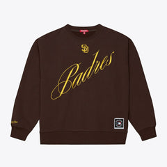 San Diego Padres Mitchell & Ness Women's Script Sweatshirt - MLB Sweatshirts