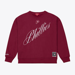 Philadelphia Phillies Mitchell & Ness Women's Script Sweatshirt - MLB Sweatshirts