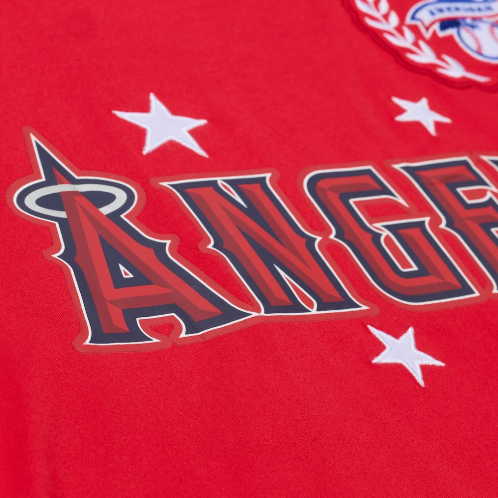 Los Angeles Angels Mitchell & Ness Women's Pep Rally Cropped Boxy T-Shirt - MLB T-shirts