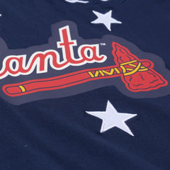 Atlanta Braves Mitchell & Ness Women's Pep Rally Cropped Boxy T-Shirt - MLB T-shirts