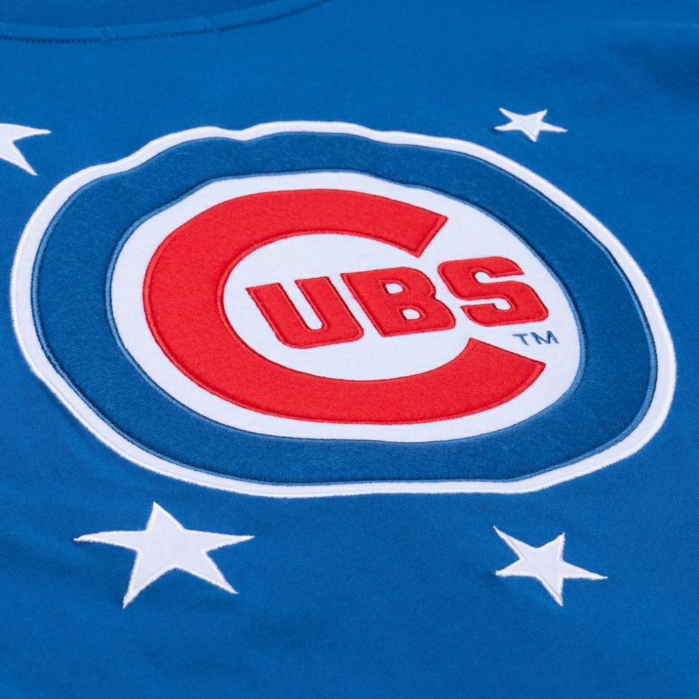 Chicago Cubs Mitchell & Ness Women's Pep Rally Cropped Boxy T-Shirt - MLB T-shirts
