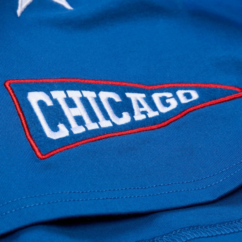 Chicago Cubs Mitchell & Ness Women's Pep Rally Cropped Boxy T-Shirt - MLB T-shirts
