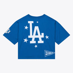 Los Angeles Dodgers Mitchell & Ness Women's Pep Rally Cropped Boxy T-Shirt - MLB T-shirts