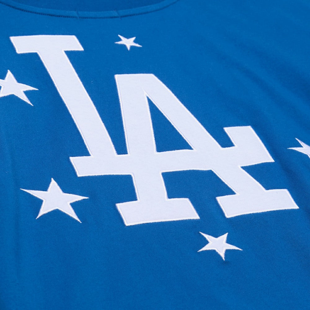 Los Angeles Dodgers Mitchell & Ness Women's Pep Rally Cropped Boxy T-Shirt - MLB T-shirts