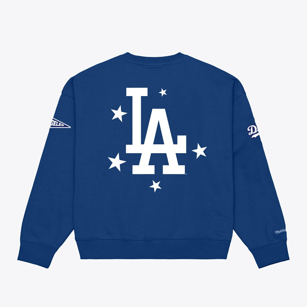 Los Angeles Dodgers Mitchell & Ness Women's Pep Rally Sweatshirt - MLB Sweatshirts