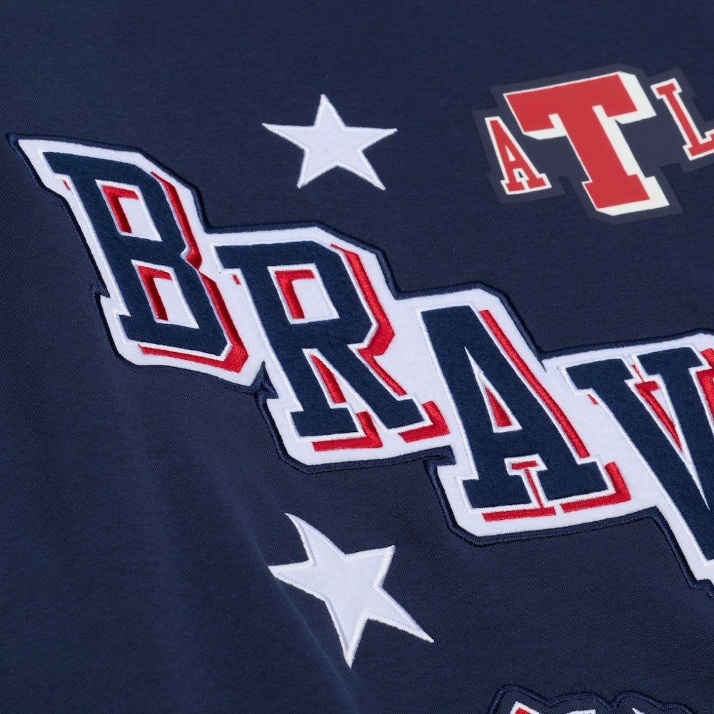 Atlanta Braves Mitchell & Ness Women's Pep Rally Sweatshirt - MLB Sweatshirts
