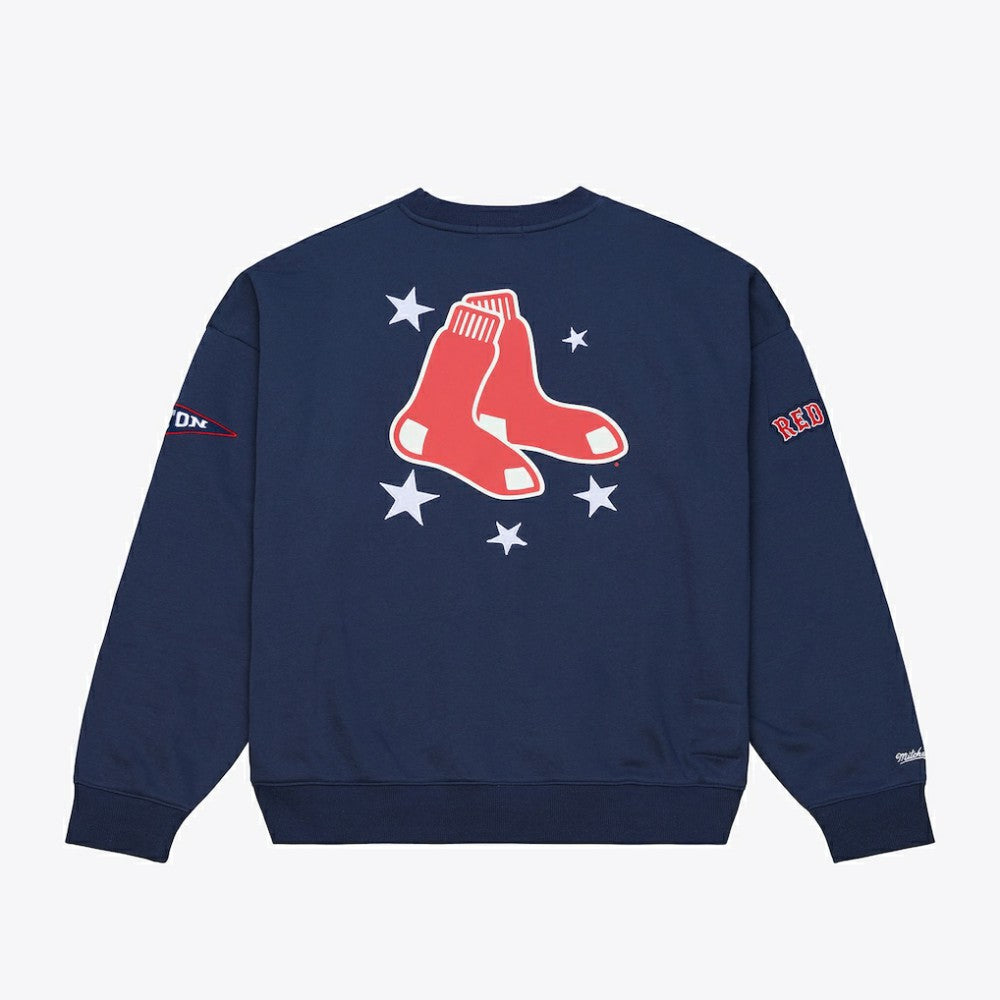 Boston Red Sox Mitchell & Ness Women's Pep Rally Sweatshirt - MLB Sweatshirts