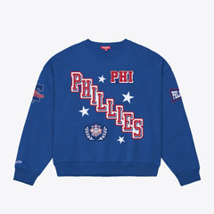 Philadelphia Phillies Mitchell & Ness Women's Pep Rally Sweatshirt - MLB Sweatshirts